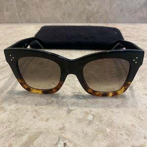 Authentic Celine sunglasses black gloss/Havana